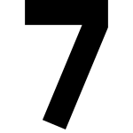 Number 7 SVG Icon
